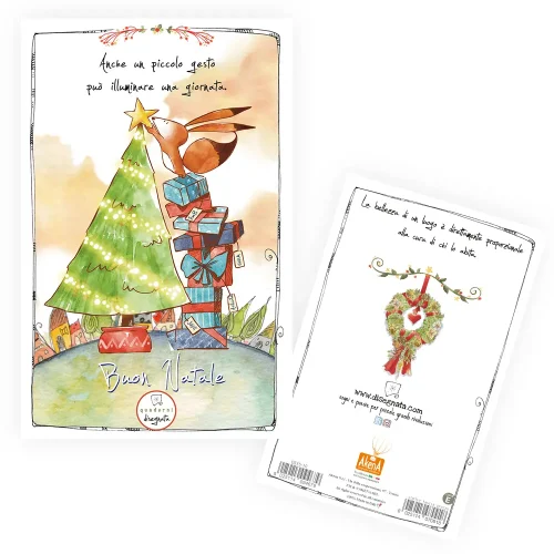 Quaderno A6 "Anche un piccolo gesto può illuminare la giornata" - Pagina Bianca