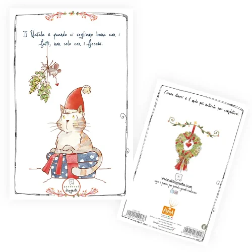 Quaderno A6 "Il natale è Quando ci vogliamo bene con i fatti..." - Pagina Bianca