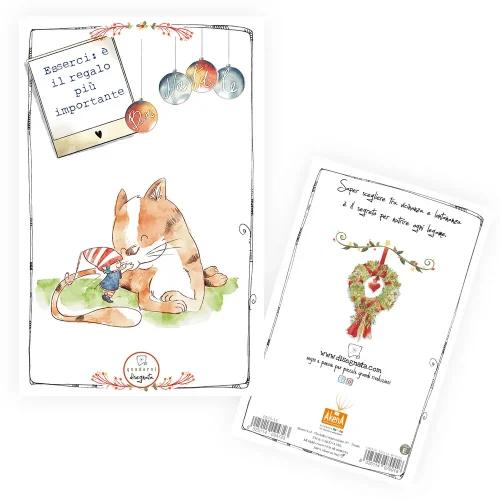 Quaderno A6 "Esserci: è il regalo più importante..." - Pagina Bianca